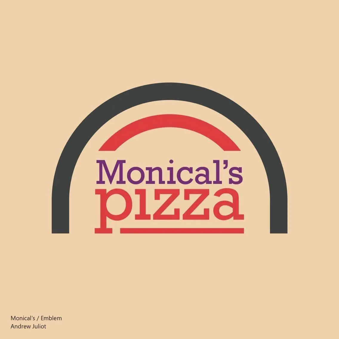 Monical's Pizza Logo Design