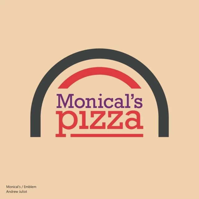Monical's Pizza Logo Design