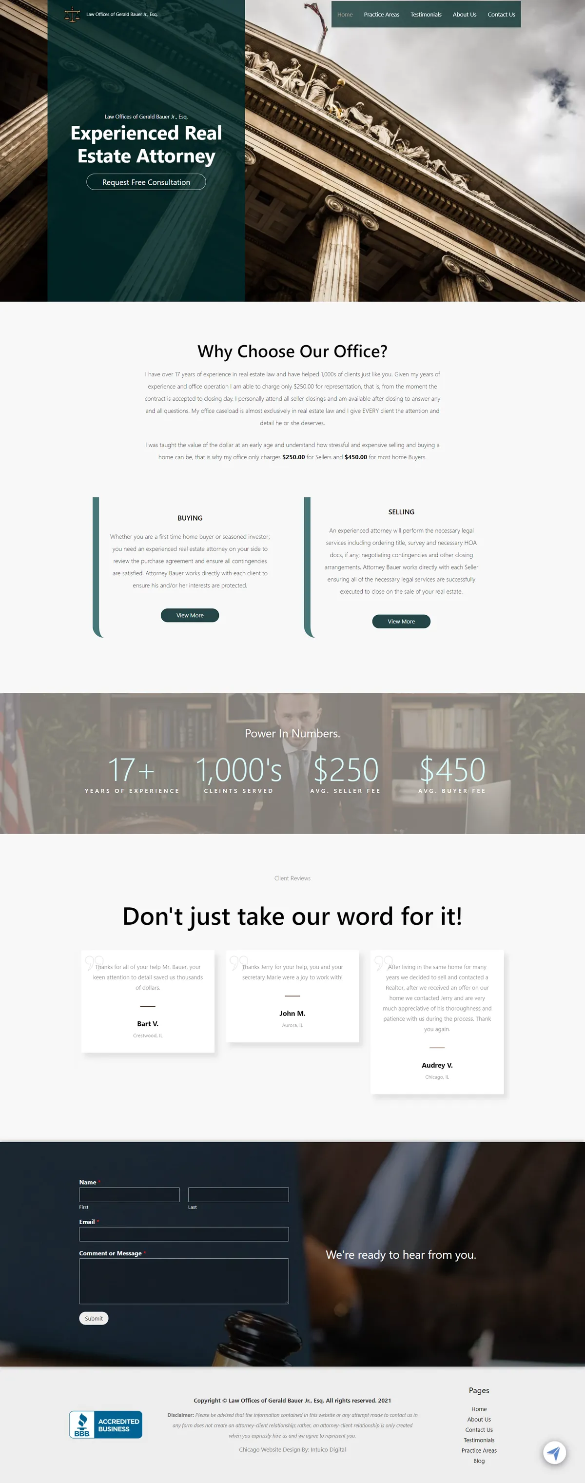 Website Design - Bauer Law
