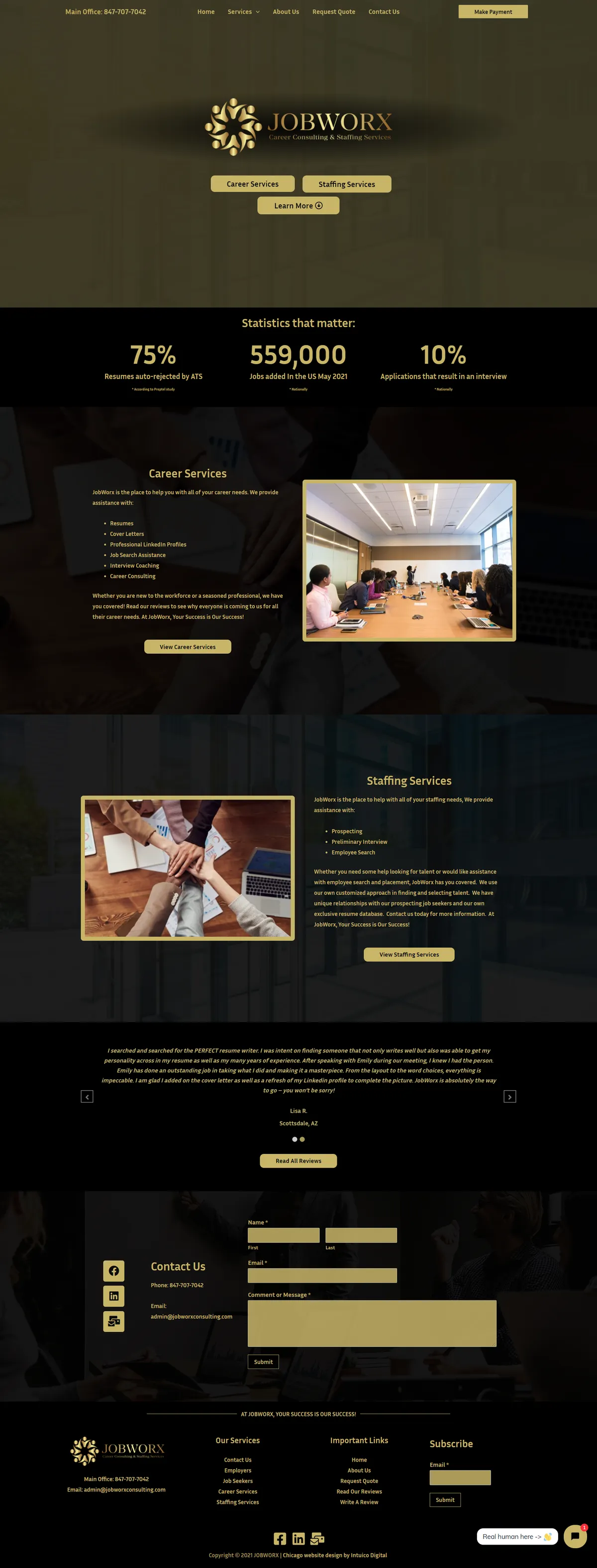 Website Design - JobWorx Consulting