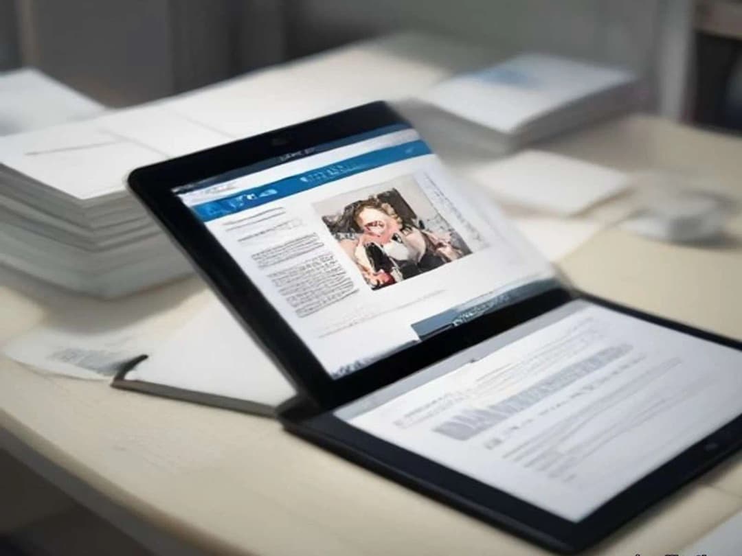 Templated website pages on a desk during a scaled content audit